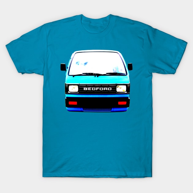 Bedford Rascal 1980s classic microvan high contrast T-Shirt by soitwouldseem